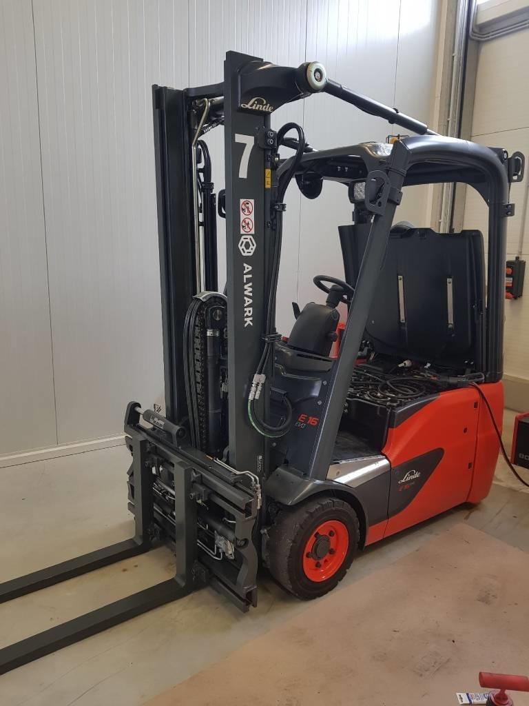 Linde E16C Elektriniai šakiniai krautuvai