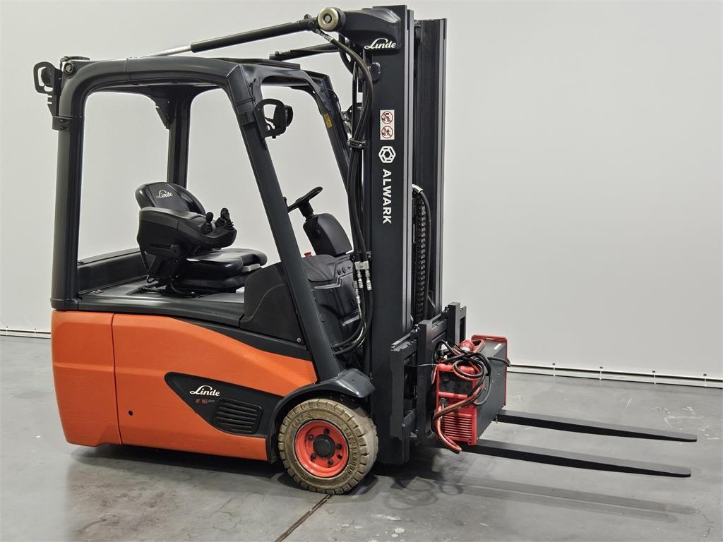 Linde E16 Elektriniai šakiniai krautuvai