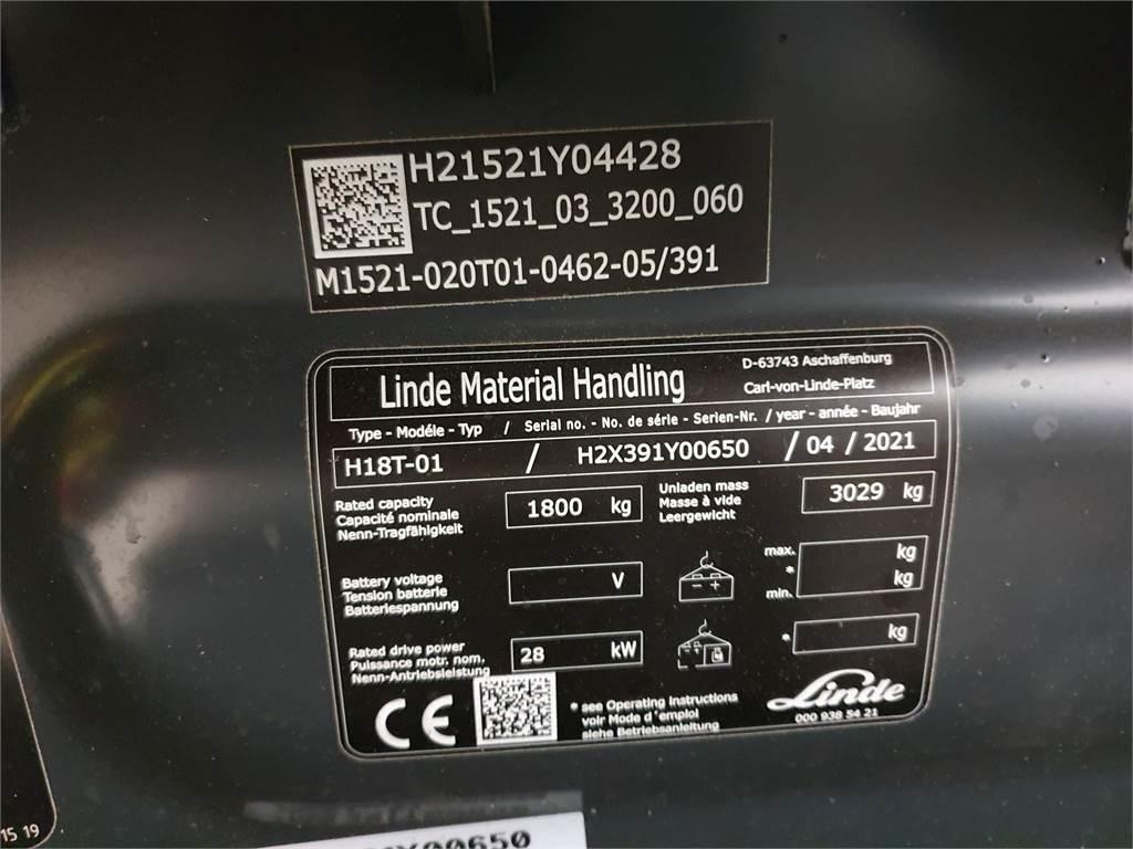 Linde H18T LPG (dujiniai) krautuvai
